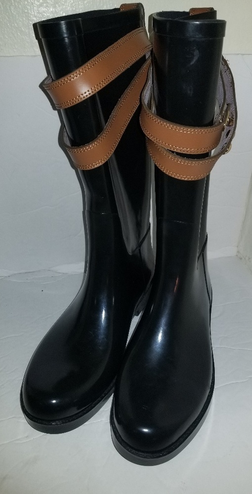 Coach rain boots size 6